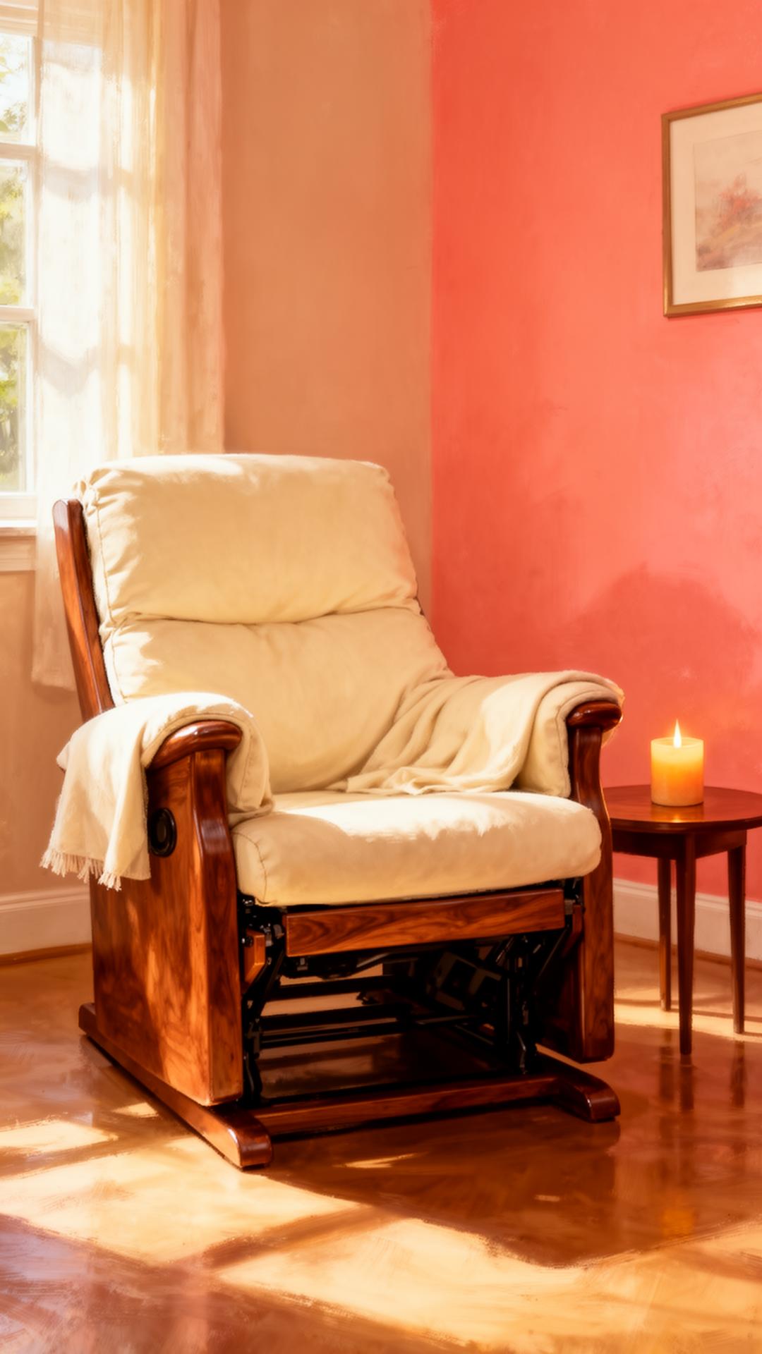 A quiet session chair in warm afternoon light